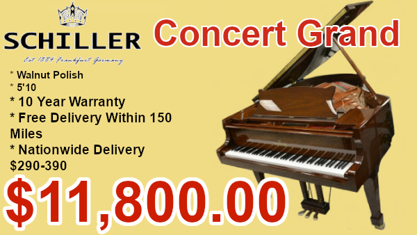 Schiller 5'10 concert grand piano on sale