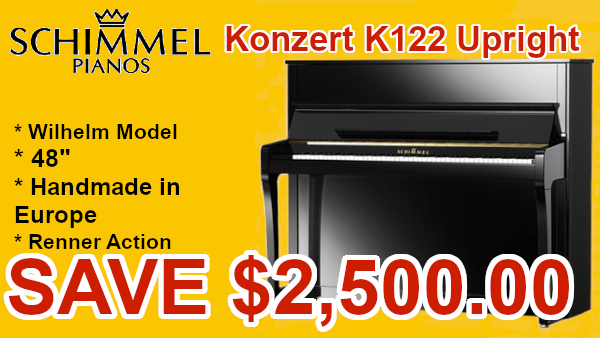 Schimmel Konzert k122 piano on sale