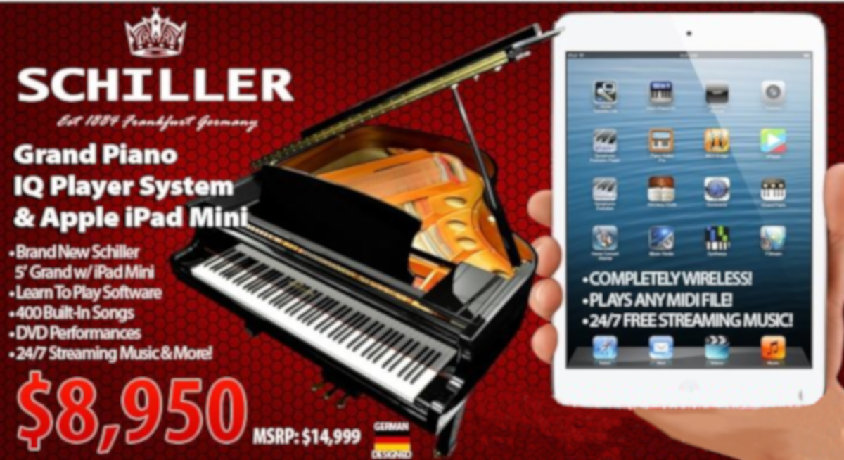 Schiller piano disc with iPad player on sale