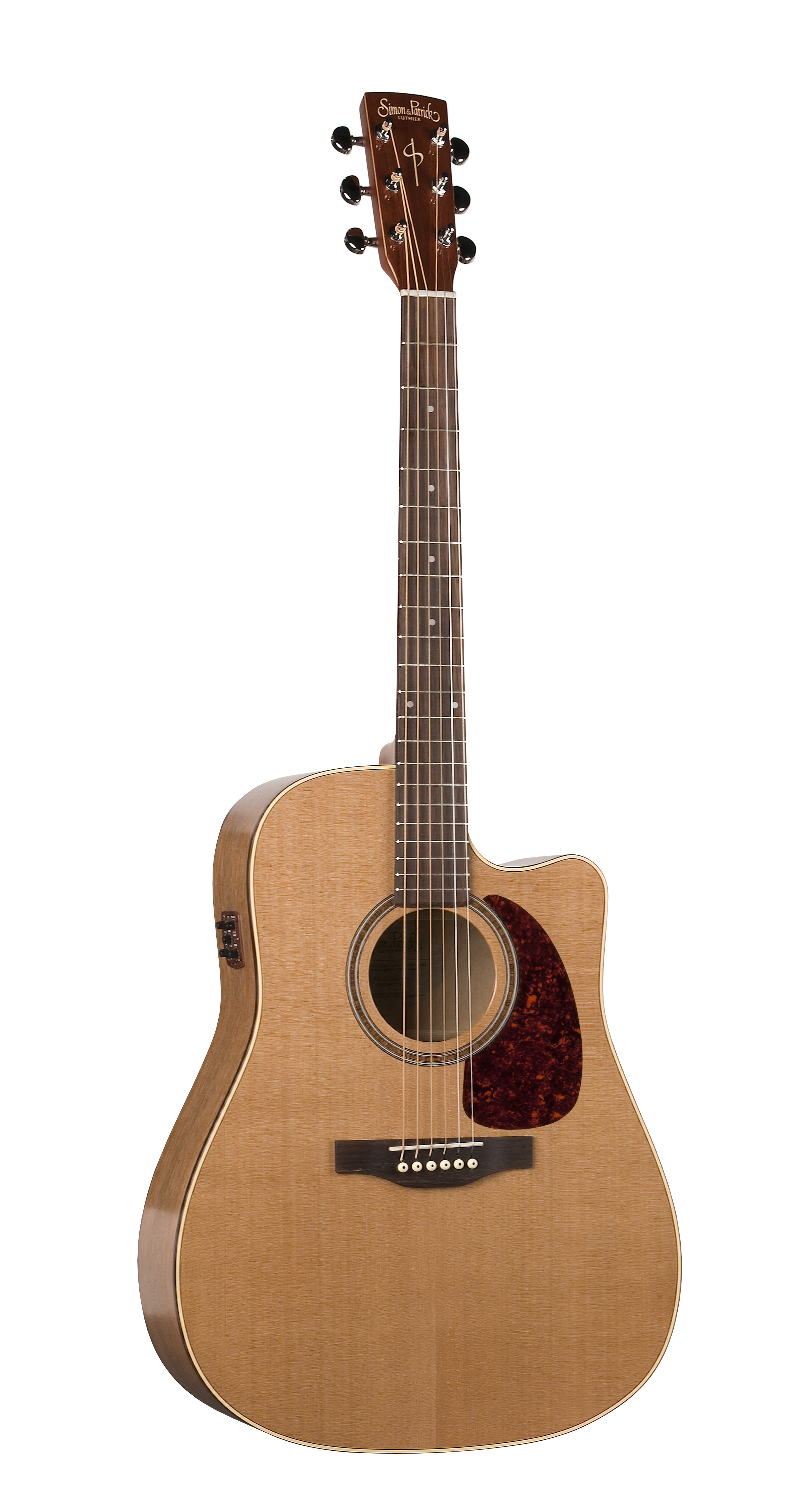 Simon & Patrick 33768 Cedar Gloss Top (GT) Dreadnought Acoustic Electric Guitar w/ B-band A3T