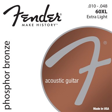 FENDER PHOSPHOR BRONZE ACOUSTIC GUITAR STRINGS - .010-.048