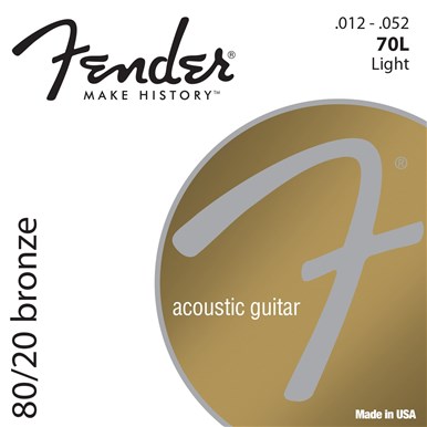 Fender 80/20 BRONZE ACOUSTIC STRINGS - 3-PACK - .012-.052