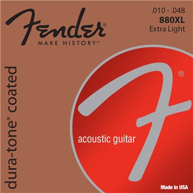 Fender 80/20 COATED ACOUSTIC GUITAR STRINGS - .010-.048
