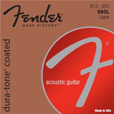 Fender 80/20 COATED ACOUSTIC GUITAR STRINGS - .012-.052