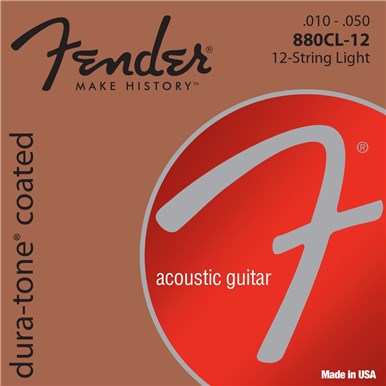Fender 80/20 COATED ACOUSTIC GUITAR STRINGS - .010-.050
