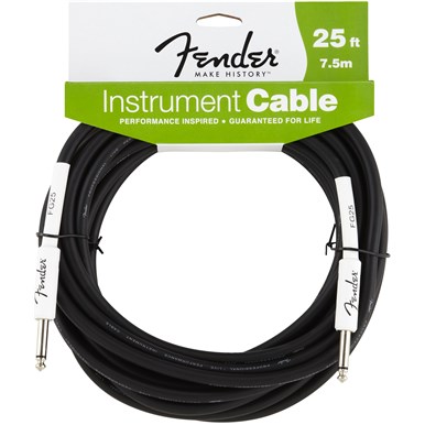 FENDER 25 ft PERFORMANCE SERIES INSTRUMENT CABLE (STRAIGHT-STRAIGHT)