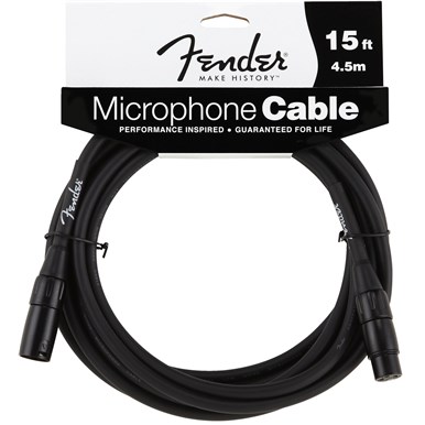 FENDER PERFORMANCE SERIES MICROPHONE CABLE - 15 ft