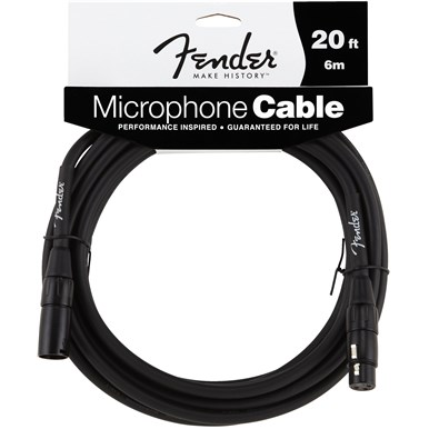 FENDER PERFORMANCE SERIES MICROPHONE CABLE - 20 ft