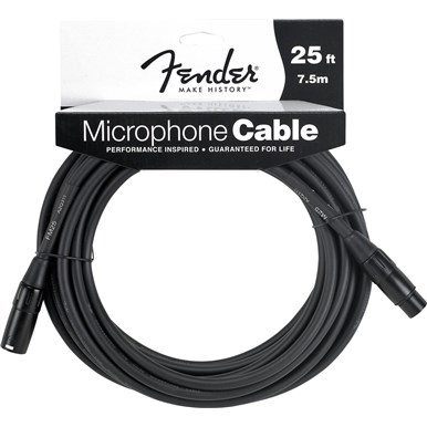 FENDER PERFORMANCE SERIES MICROPHONE CABLE - 25 ft