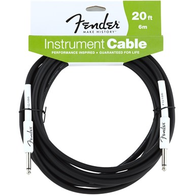 FENDER 20 ft PERFORMANCE SERIES INSTRUMENT CABLE (STRAIGHT-STRAIGHT)