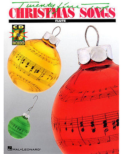 Twenty Five Top Christmas Songs Book and CD for Flute