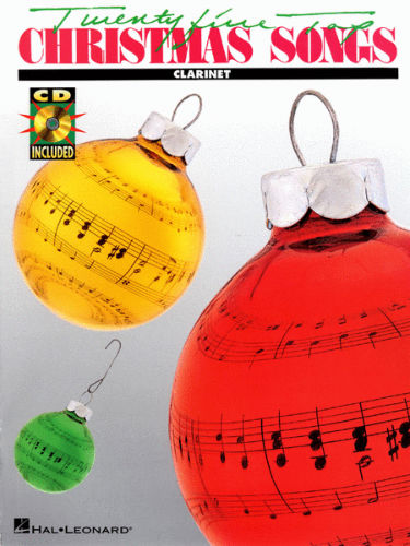 Twenty Five Top Christmas Songs Book and CD for Clarinet 
