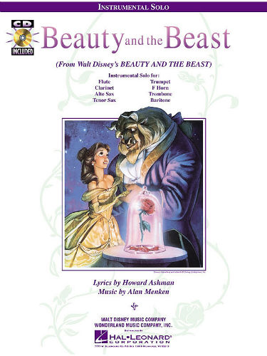 Beauty and the Beast Instrumental Solo Book and CD for Flute Clarinet and Sax