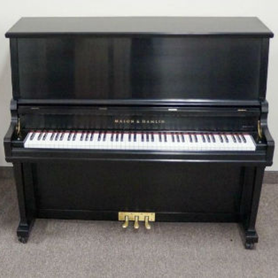 Mason & Hamlin Model 50 Upright Piano Ebony Satin