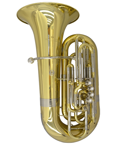 Schiller American Heritage CC 5 Valve Piston Compensating Tuba - Brass