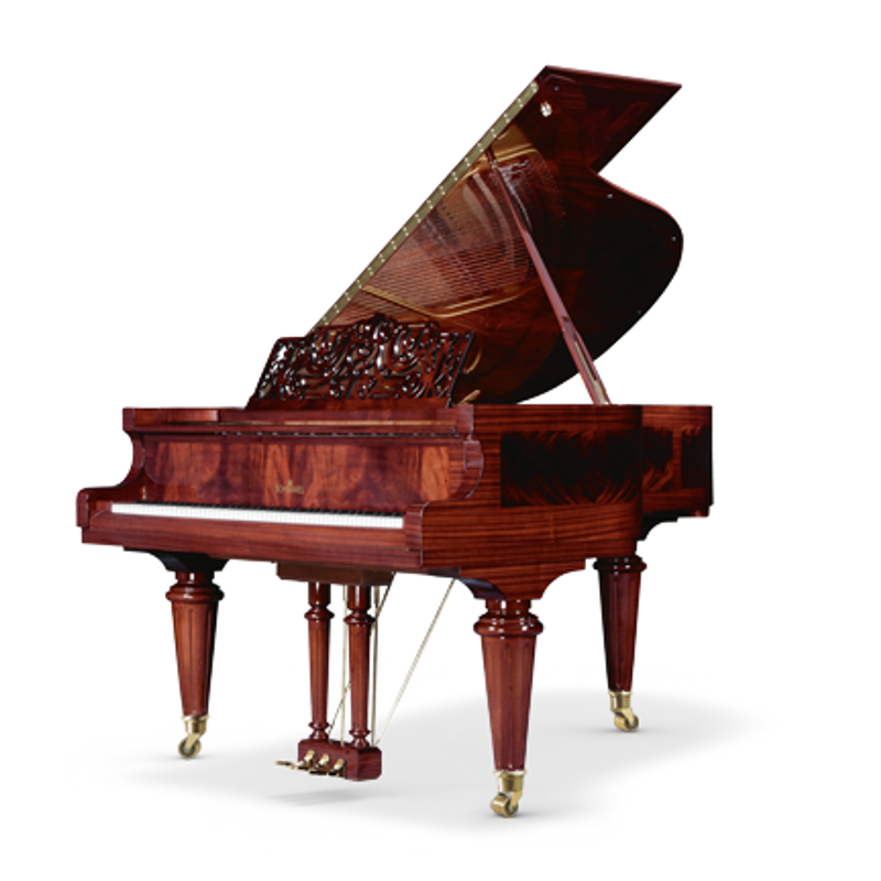 Schimmel Meisterstucke Royal Marketerie Grand Piano - Mahogany - Pramidmahogany High Gloss
