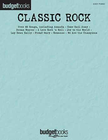 Classic Rock - Easy Piano - Budget Books Series