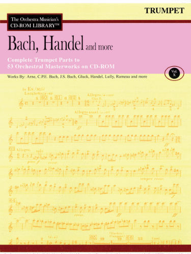 Bach, Handel and More – Volume 10 - CD Sheet Music Series – CD-ROM