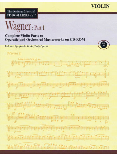 Wagner: Part 1 – Volume 11 - CD Sheet Music Series – CD-ROM