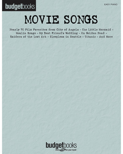 Movie Songs - Easy Piano - Budget Books Series