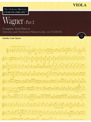 Wagner: Part 2 – Volume 12 - CD Sheet Music Series – CD-ROM