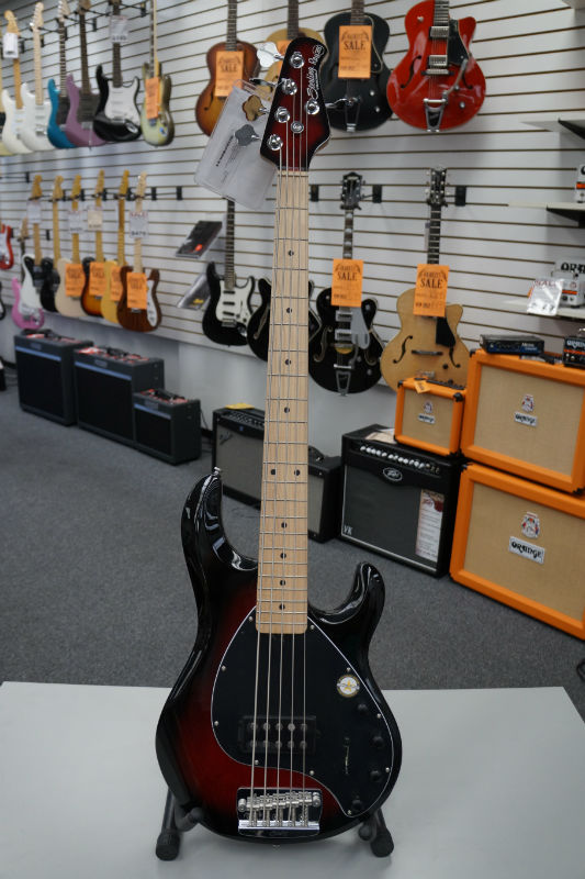 Sterling By Music Man Ray 35 Electric Bass - Ruby Red Burst