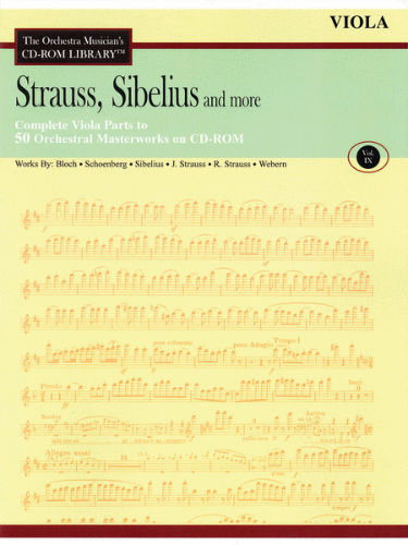 Strauss, Sibelius and More – Volume 9 - CD Sheet Music Series - CD-ROM