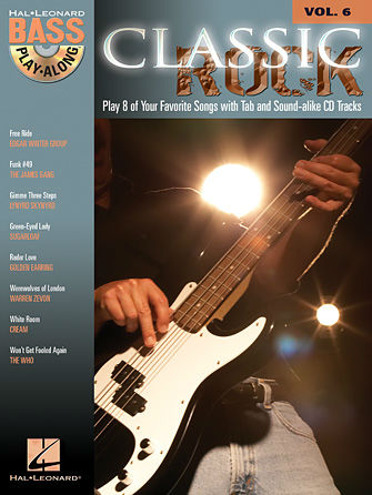 Classic Rock - Bass Play-Along Volume 6 Book and CD