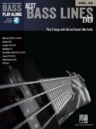 Best Bass Lines Ever - Bass Play-Along Volume 46 Book and Audio Online