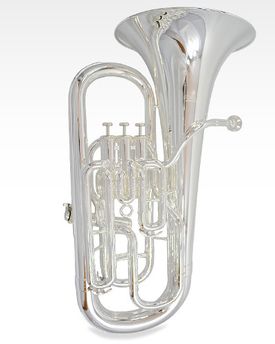 Schiller Elite IV Euphonium with Side Valve - Silver Plated
