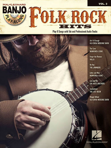 Folk/Rock Hits - Banjo Play-Along Volume 3 Book and CD