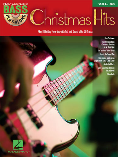 Christmas Hits - Bass Play-Along Volume 33 Book and CD