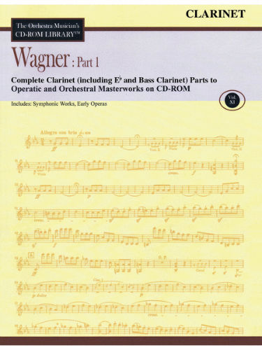 Wagner: Part 1 – Volume 11 - CD Sheet Music Series - CD-ROM