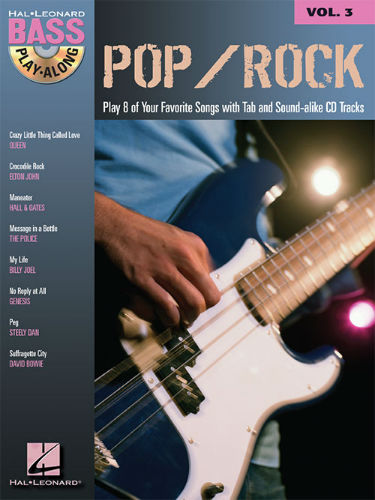 Pop/Rock - Bass Play-Along Volume 3 Book and CD