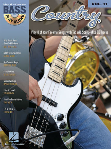 Country - Bass Play-Along Volume 11 Book and CD