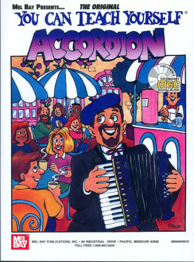 You Can Teach Yourself Accordion ( Piano ) Book and CD