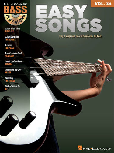 Easy Songs - Bass Play-Along Volume 34 Book and Audio Online