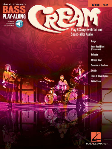 Cream - Bass Play-Along Volume 52 Book and Audio Online