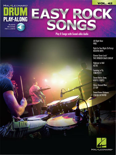 Easy Rock Songs - Drum Play-Along Series Volume 42