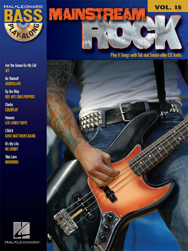 Mainstream Rock - Bass Play-Along Volume 15 Book and CD