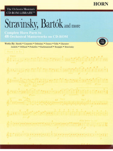 Stravinsky, Bartók and More – Vol. 8 - CD Sheet Music Series – CD-ROM
