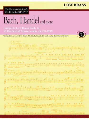 Bach, Handel and More – Volume 10 - CD Sheet Music Series - CD-ROM