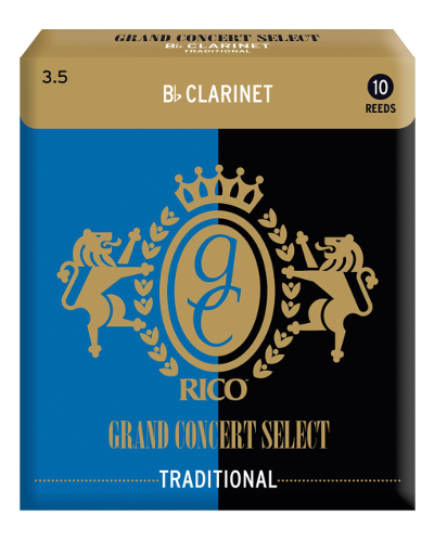 Rico Grand Concert Select #3.5 Reeds for Bb Clarinet (Box of 10)