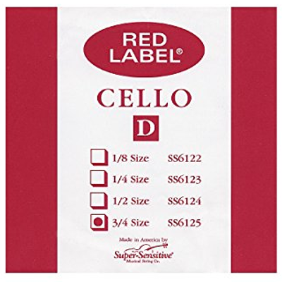Super Sensitive Single CL Cello String ( 1 / 2  - D )