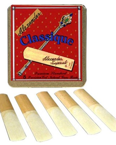Alexander Classique Clarinet Reeds Box of 5 (Assorted Strenghts)