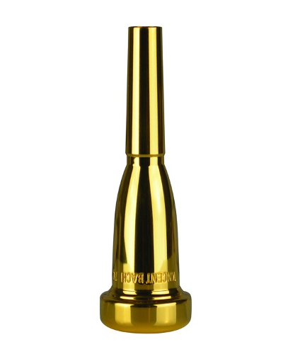 Bach Mega Tone Gold Plated Trumpet Mouthpiece (7C Cup)
