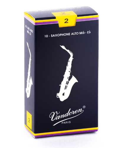 Vandoren Alto Saxophone Reeds (Assorted Strengths) Box of 10