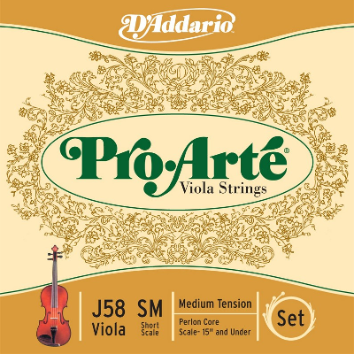 D Addario Pro Arte Viola String Set (15" and Under)