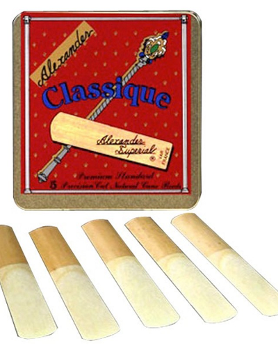 Alexander Classique Tenor Saxophone Reeds Box of 5 (Assorted Strenghts)