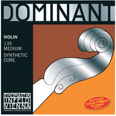 Thomastik Dominant 4/4 Size Violin Strings Set (Steel E String, Ball)